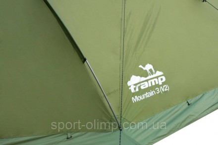 Экспедиционная трехместная палатка Tramp Mountain 3 (V2) Зеленая TRT-023-green
Т. . фото 7