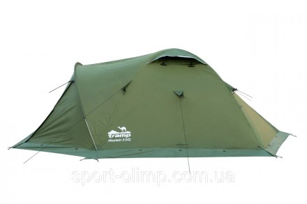 Экспедиционная трехместная палатка Tramp Mountain 3 (V2) Зеленая TRT-023-green
Т. . фото 5