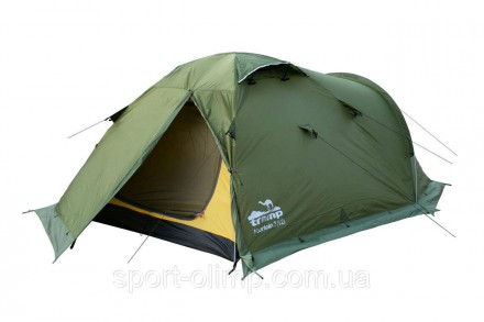 Экспедиционная трехместная палатка Tramp Mountain 3 (V2) Зеленая TRT-023-green
Т. . фото 2