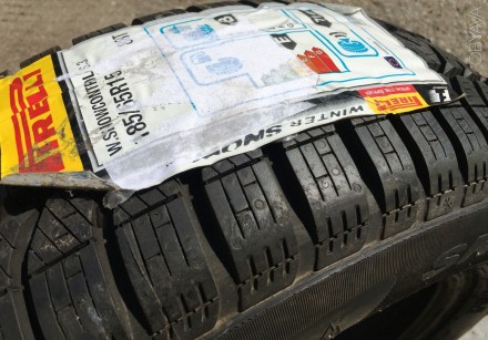 Продам НОВЫЕ зимние шины Pirelli:
185/65R15 88T Winter Snowcontrol 3 Pirelli (Р. . фото 4