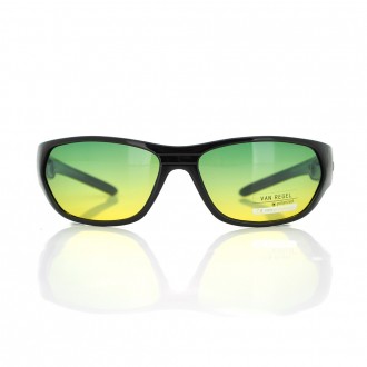 Стильные спортивные очки с зелеными линзами из поликарбоната, толщиной 2,3 мм.
П. . фото 3