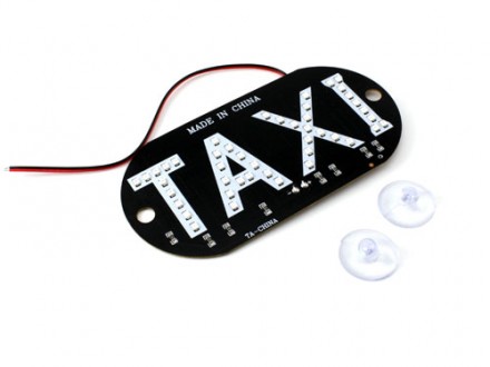 Автомобильное LED табло табличка Такси 12В зеленая. Рівне. фото 1 Автомобильное LED табло табличка Такси 12В зеленая. Рівне. фото 1