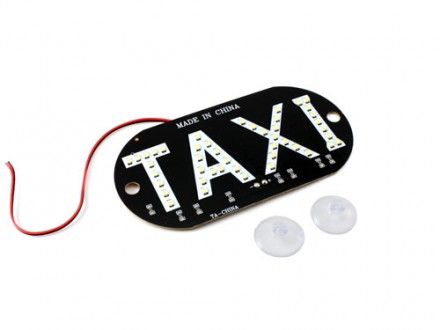 Автомобильное LED табло табличка Такси 12В белое. Рівне. фото 1 Автомобильное LED табло табличка Такси 12В белое. Рівне. фото 1
