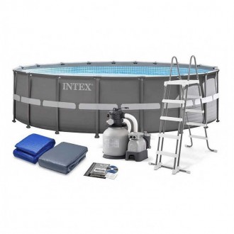 Intex Басейн каркасний 26326 NP (1) об`єм басейну:19156л, розмір:488x122см, (450. Одесса. фото 1 Intex Басейн каркасний 26326 NP (1) об`єм басейну:19156л, розмір:488x122см, (450. Одесса. фото 1