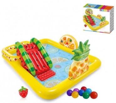 Intex Ігровий центр 57158 NP (2) "Веселий фрукт", 244 x 191 x 91 см, з гіркою, в. Одесса. фото 1 Intex Ігровий центр 57158 NP (2) "Веселий фрукт", 244 x 191 x 91 см, з гіркою, в. Одесса. фото 1