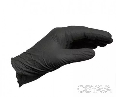 
Нитриловые одноразовые перчатки без пудры WURTH М Черные (0899470398) с утолщен. . фото 1
