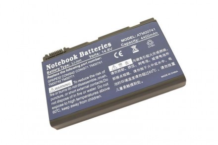 Аккумулятор для ноутбука Acer TM00742 Extensa 5210 14.8V Black 4400mAh Аналог. Харків. фото 1 Аккумулятор для ноутбука Acer TM00742 Extensa 5210 14.8V Black 4400mAh Аналог. Харків. фото 1