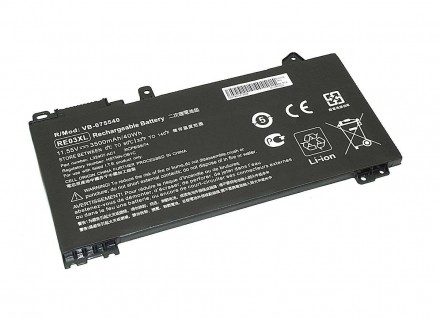 Акумулятор для ноутбука HP RE03-3S1P ProBook 430 G6 11.55V Black 3500mAh Аналог. Харьков. фото 1 Акумулятор для ноутбука HP RE03-3S1P ProBook 430 G6 11.55V Black 3500mAh Аналог. Харьков. фото 1
