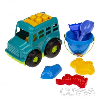 Автобус "Бусик"No3 - большой набор игрушек, в который входят; машинка, ведерко, . . фото 1