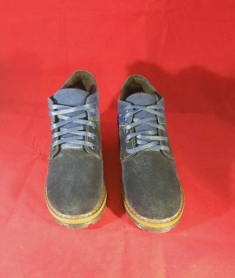Демисезонные ботинки замши синие 
Распродажа, 
демисезонные ботинки замш на шнур. . фото 4