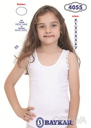 
Майка для дівчинки арт. 4055-01 - це стильний одяг популярної торгової марки Ba. . фото 1