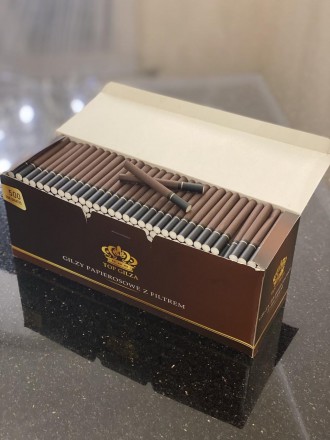 Ящик сигаретных гильз с фильтром для набивки табаком Top Gilza коричневые 20 бло. . фото 2
