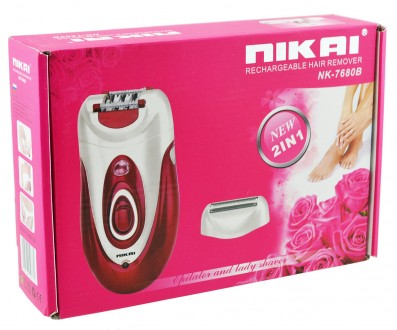 
 
Эпилятор Nikai NK-7680B: удаление волос с зоны бикини и подмышек и лезвие для. . фото 8
