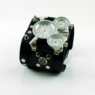 Стиль Scappa-часы - смелый дизайн, широкий кожаный браслет и хай-тек элементы. Э. . фото 2