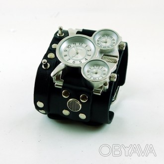 Стиль Scappa-часы - смелый дизайн, широкий кожаный браслет и хай-тек элементы. Э. . фото 1