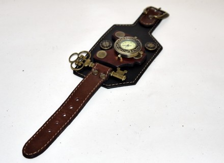 Стиль Scappa-часы - смелый дизайн, широкий кожаный браслет и хай-тек элементы. Э. . фото 3