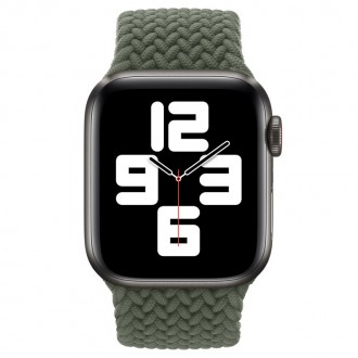 Ремешок Braided Solo Loop для Apple watch 38mm/40mm 125mm (Зеленый). . фото 3