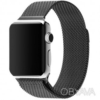 Ремешок Milanese Loop Design для Apple watch 42mm/44mm (Space grey). . фото 1