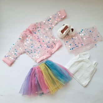 
Набор одежды Радужный Единорог для куклы 43 см Бэби Борн, (Baby Born).
В набор . . фото 2