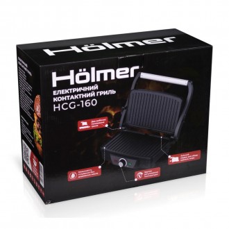 Описание модели Hölmer HCG-160 Электрический контактный гриль Hölmer HCG-160 – у. . фото 9