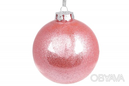 Елочный шар 10см, цвет - розовый с глиттером внутри
Материал пластик
Продается о. . фото 1