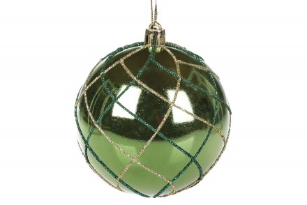 Набор (12шт.) шаров ёлочных 8см, цвет - изумрудный зеленый
Материал пластик
Прод. . фото 2