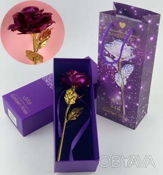 Роза декоративная золотая из фольги, 24см
Продается оптом с доставкой по Украине. . фото 1