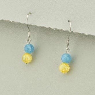 110506 Серьги  Цитрин,Апатит. Житомир. фото 1