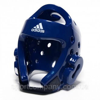 Шлем для тхеквондо и единоборств Adidas ADITHG01 WTF тренировочный синий защитны. . фото 3