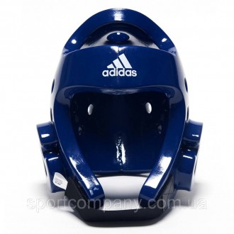 Шлем для тхеквондо и единоборств Adidas ADITHG01 WTF тренировочный синий защитны. . фото 4
