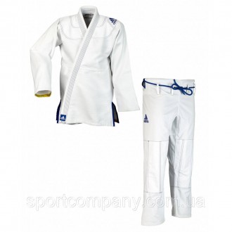 Детское подростковое кимоно для джиу джитсу Adidas ChaIIenge белое ги JJ350_2_0_. . фото 3