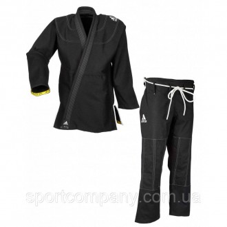 Детское подростковое кимоно для джиу джитсу Adidas ChaIIenge черное ги JJ350_2_0. . фото 3