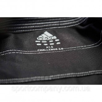 Детское подростковое кимоно для джиу джитсу Adidas ChaIIenge черное ги JJ350_2_0. . фото 9