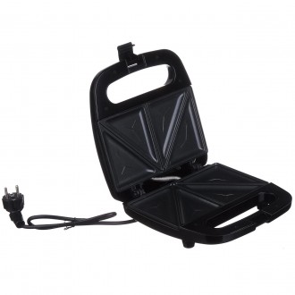 Электрическая сендвичница DOMOTEC 7777MS-BIG с антипригарным покрытием 750Вт. Київ. фото 1