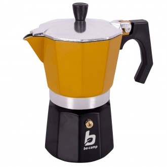 Гейзерная кофеварка Bo-Camp Hudson 6-cups Yellow/Black — это стильный диза. . фото 2