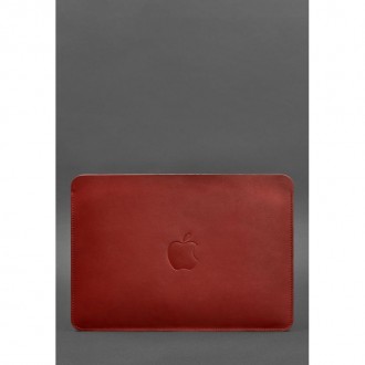Чохол із натуральної шкіри для MacBook 13 дюйм Червоний. Київ. фото 1 Чохол із натуральної шкіри для MacBook 13 дюйм Червоний. Київ. фото 1