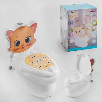 Горщик 07-563 Pilsan (4) "Кошеня", спинка, горщик знімний, тримач для паперу, зв. Одесса. фото 1 Горщик 07-563 Pilsan (4) "Кошеня", спинка, горщик знімний, тримач для паперу, зв. Одесса. фото 1