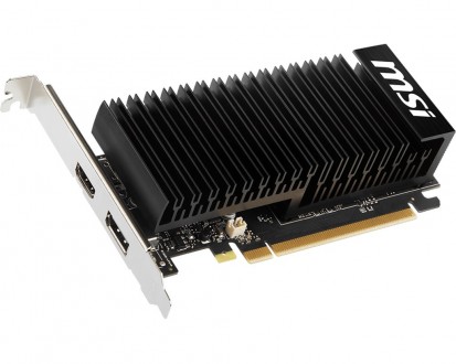 Видеокарта GF GT 1030 2GB DDR4 Low Profile OC MSI (GeForce GT 1030 2GHD4 LP OC) . . фото 4