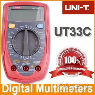 Компактный цифровой мультиметр UNI-T UTM 133C (UT33C) 
способен измерять:
постоя. . фото 1