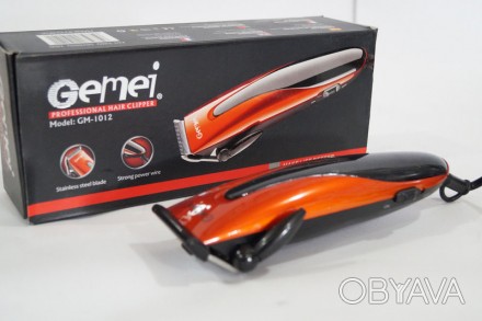   Завдяки зручності у використанні, машинка для стрижки волосся Gemei GM 1012 ст. . фото 1
