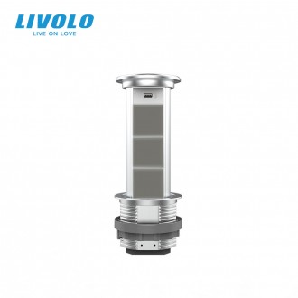 Неукомплектованный выдвижной розеточный блок Livolo применяется для установки в . . фото 4