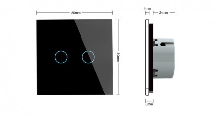 Бесшумный сенсорный проходной выключатель для управления светом с нескольких мес. . фото 7
