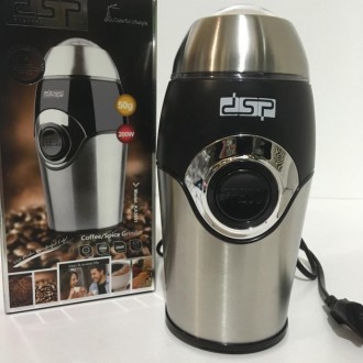 Электрическая кофемолка гриндер измельчитель DSP KA-3001 на 50 гр 200W SteelКомп. . фото 7