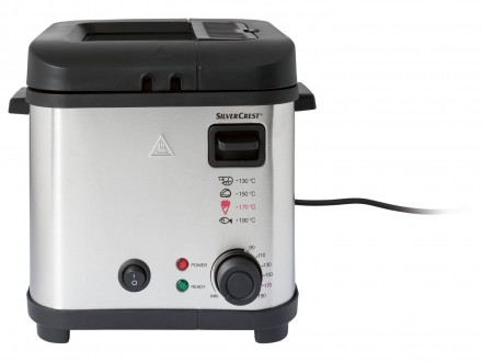 Мини-фритюрница Silvercrest SFM 850 A5, 850 Вт (01550). Київ. фото 1 Мини-фритюрница Silvercrest SFM 850 A5, 850 Вт (01550). Київ. фото 1