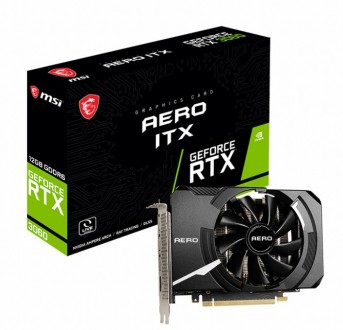 Видеокарта GF RTX 3060 12GB GDDR6 Aero ITX MSI (GeForce RTX 3060 AERO ITX 12G). Харків. фото 1 Видеокарта GF RTX 3060 12GB GDDR6 Aero ITX MSI (GeForce RTX 3060 AERO ITX 12G). Харків. фото 1
