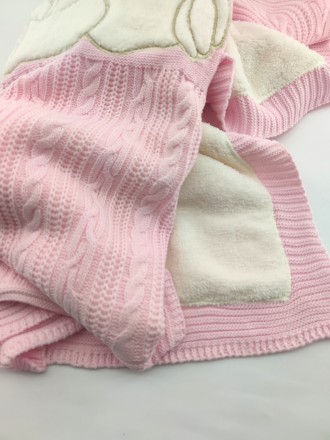  
Турецкое вязаное одеяло, плед для новорожденных. Внутри подкладка махровая. Оч. . фото 6