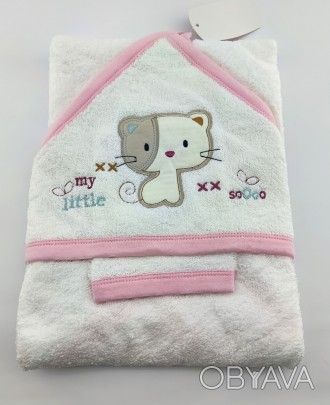  
Махровое полотенце конверт для новорожденных. Очень мягкий и приятный. Очень х. . фото 1