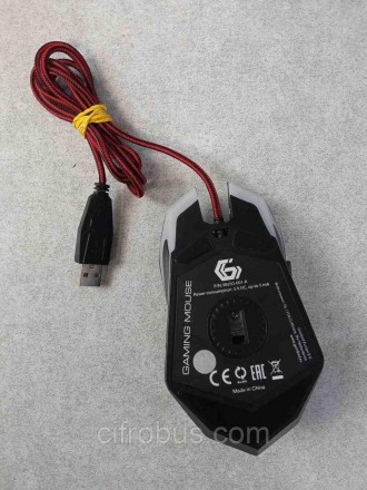 Мышь Gembird MUSG-001 для настольных ПК; проводное подключение; USB; сенсор: опт. . фото 7