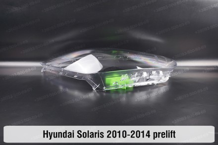 Скло на фару Hyundai Solaris (2010-2014) I покоління дорестайлінг праве.У наявно. . фото 4