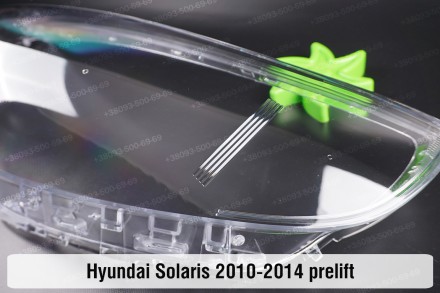 Скло на фару Hyundai Solaris (2010-2014) I покоління дорестайлінг праве.У наявно. . фото 6